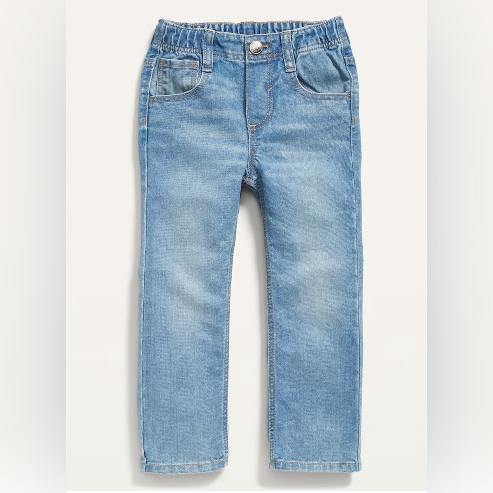 Old navy light wash Unisex toddler pull on jeans